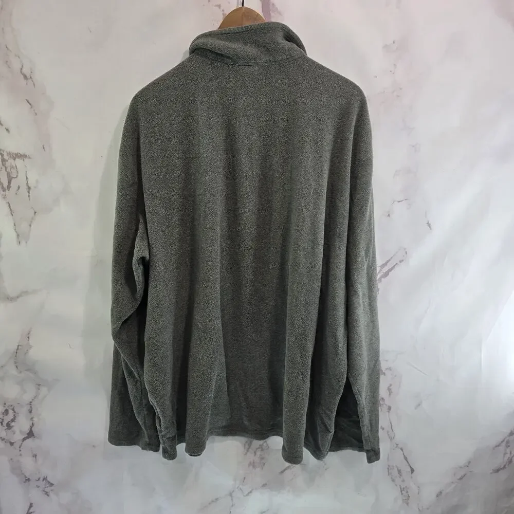 North Face Pullover Mens XXL Gray Quarter Zip Fleece Baylor Prep School